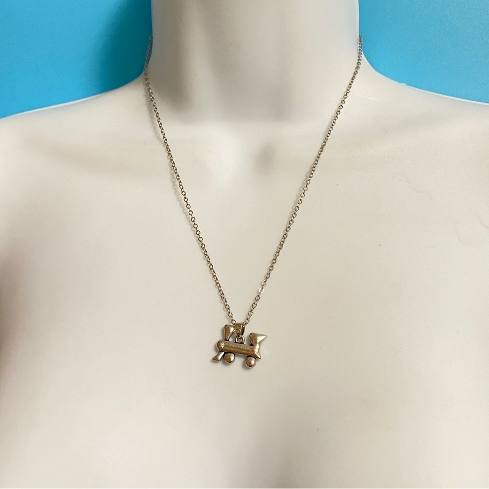 EFFY Train Engine Pendant Necklace Silver Tone